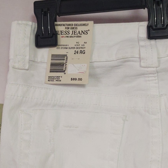 Guess Daredevil Skinny white destroyed jea… - Picture 14 of 16
